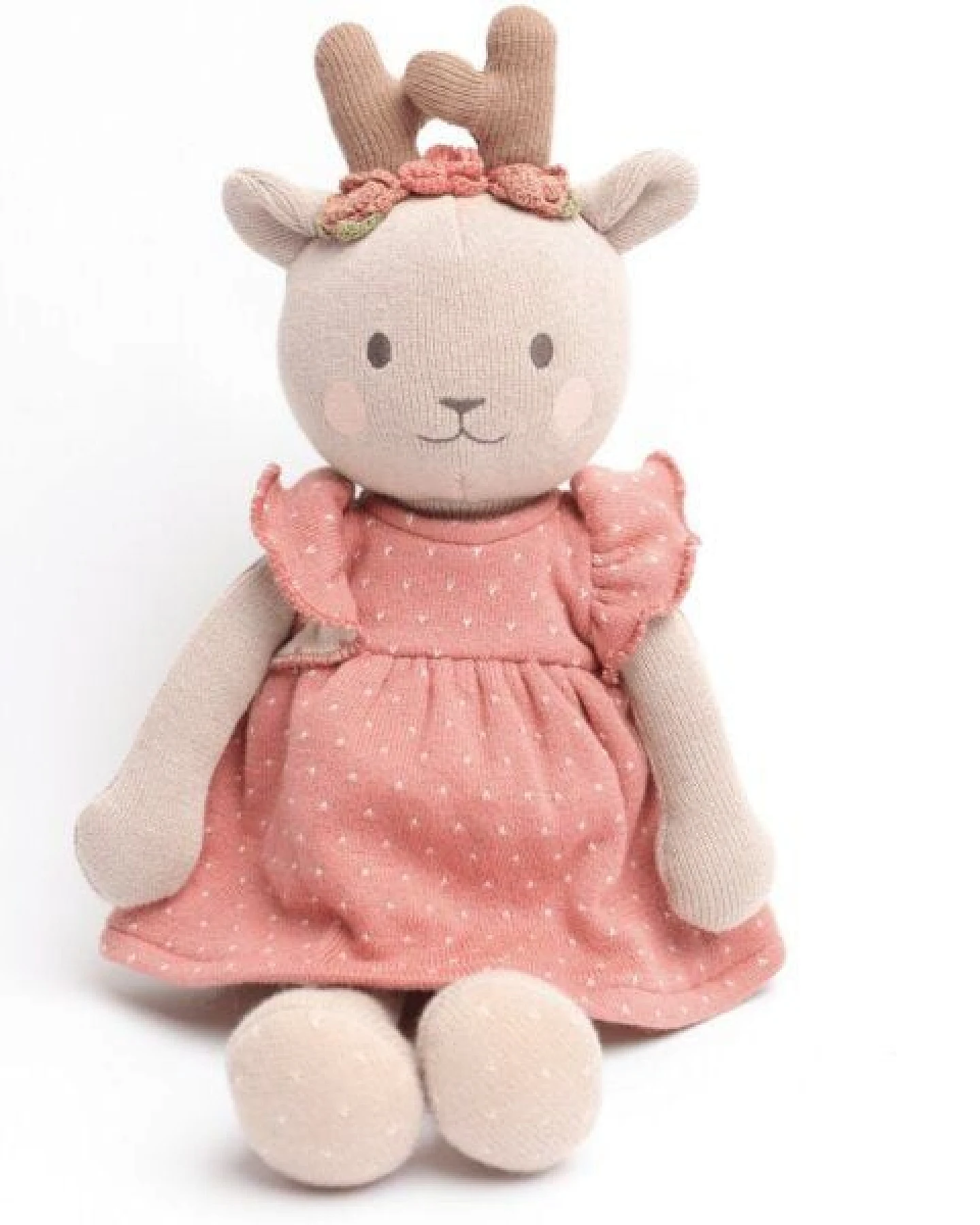 junikind Nachhaltiges Kuscheltier "Reh Tilla", Baumwolle (Bio), 40 cm – Ansicht 4