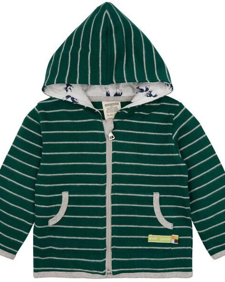 loud + proud Babys & Kinder Jacke Ringel, GOTS-zertifiziert