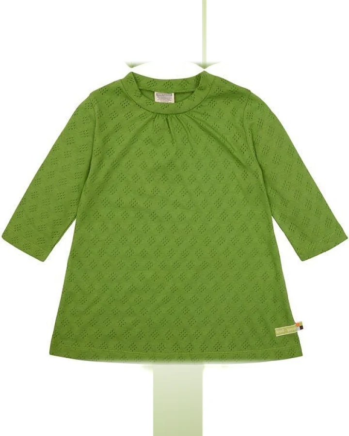 loud + proud Baby & Kinder Kleid Jacquard Strick, GOTS-zertifiziert