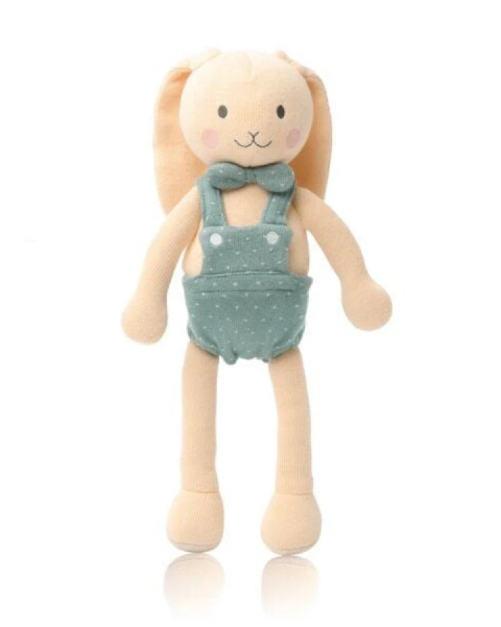 junikind Nachhaltiges Kuscheltier "Hase Fiete", Baumwolle (Bio), 40 cm