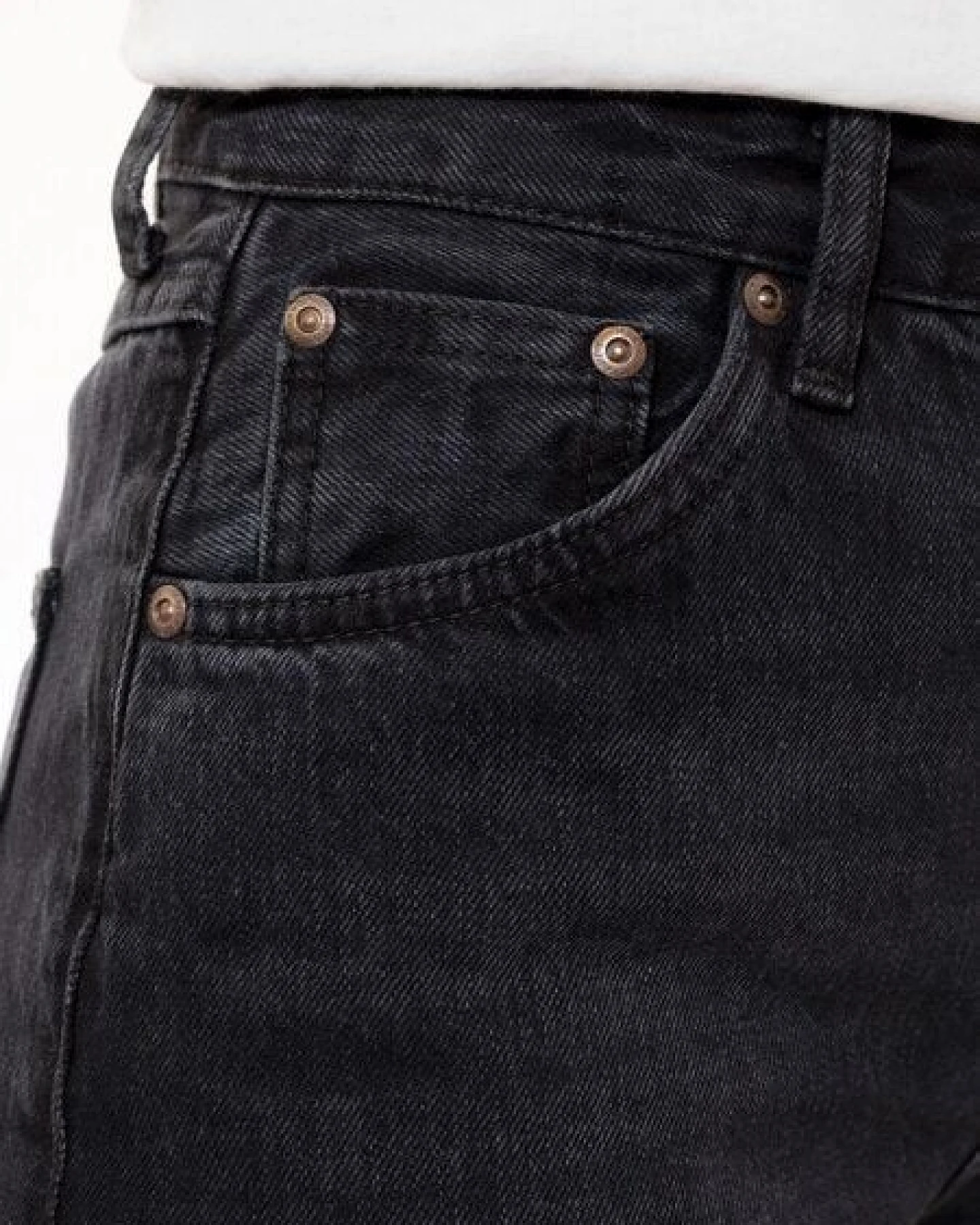 Nudie Jeans Lofty Lo - Vintage Black – Ansicht 2