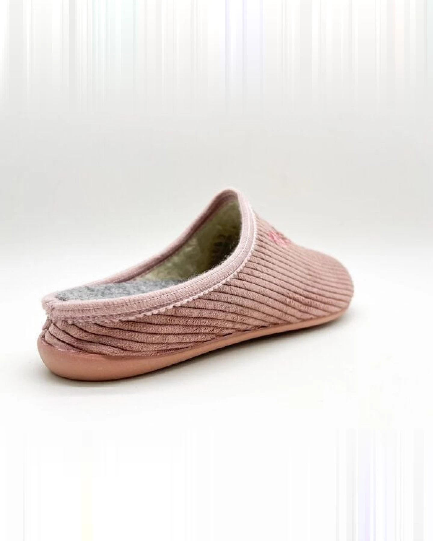 Veganer "thies ® Eco Cord Slipper" aus zertifiziertem recyceltem PES Cord – Ansicht 4