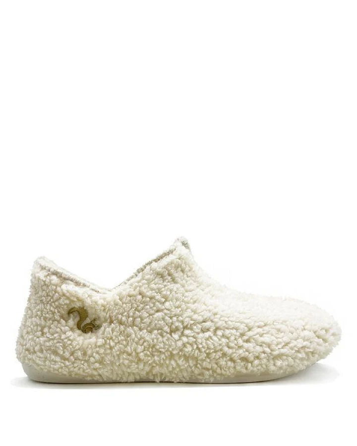 Veganer "thies ® Eco Teddy Slipper Boots" aus weicher, zertifizierter Biobaumwolle