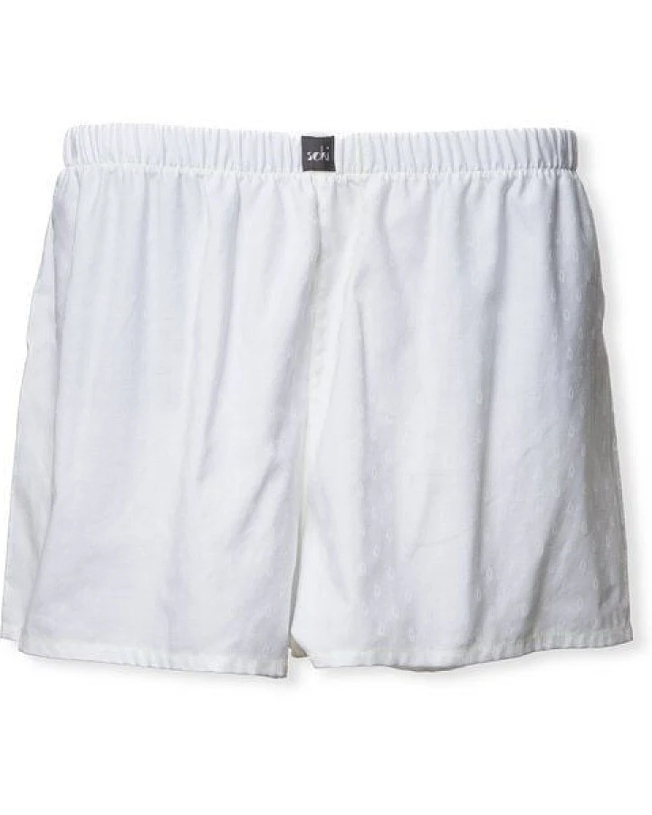 soki Upcycling Boxershorts aus geretteter Bettwäsche - weiß