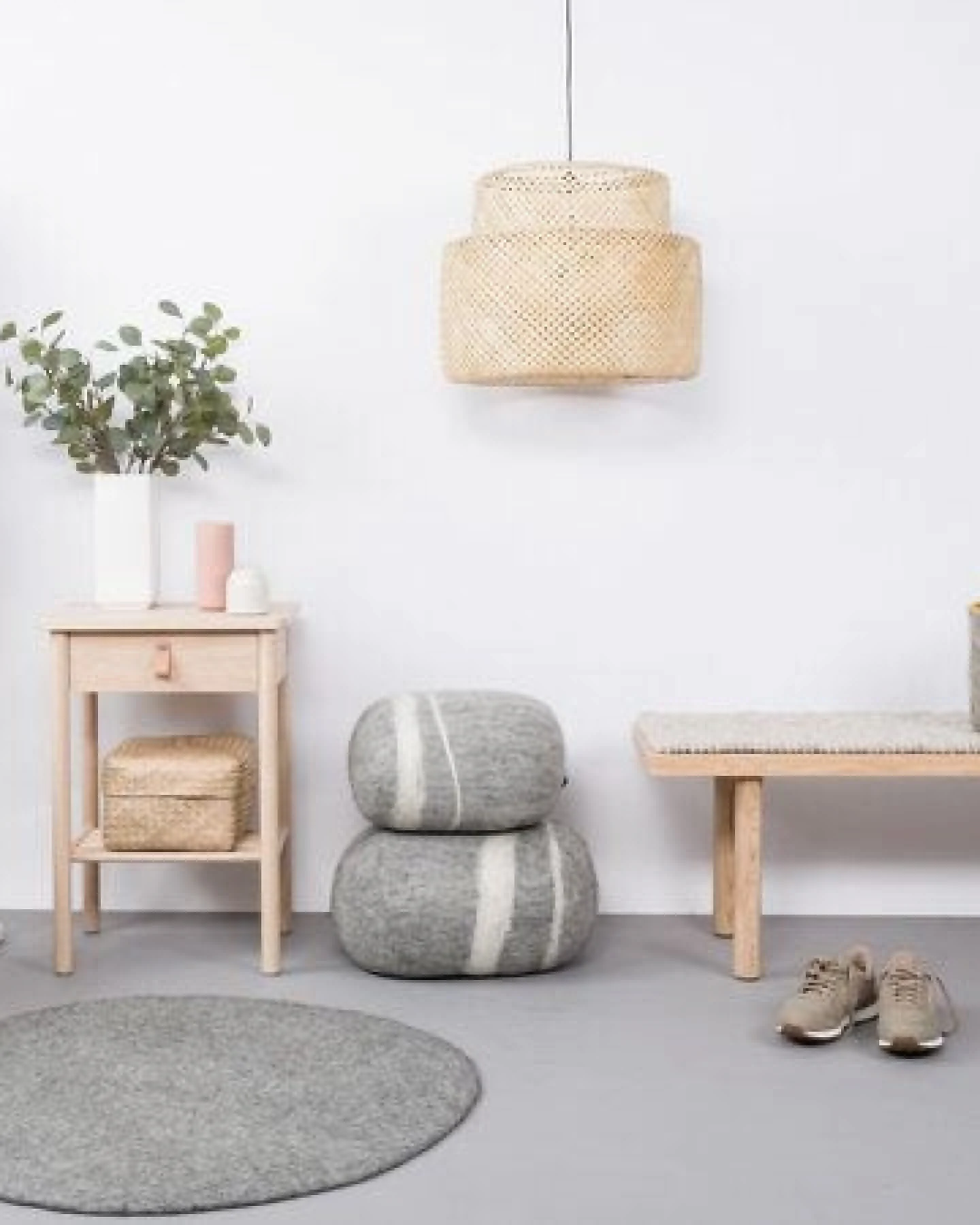 myfelt Filzteppich rund, 100% reiner Schurwolle – Ansicht 4