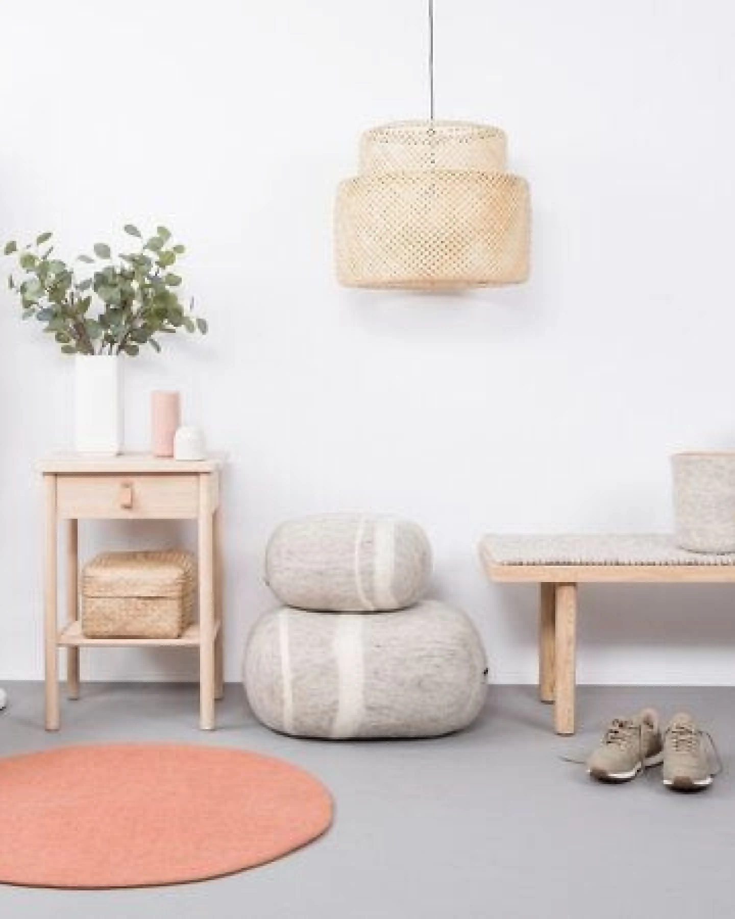 myfelt Filzteppich rund, 100% reiner Schurwolle – Ansicht 4