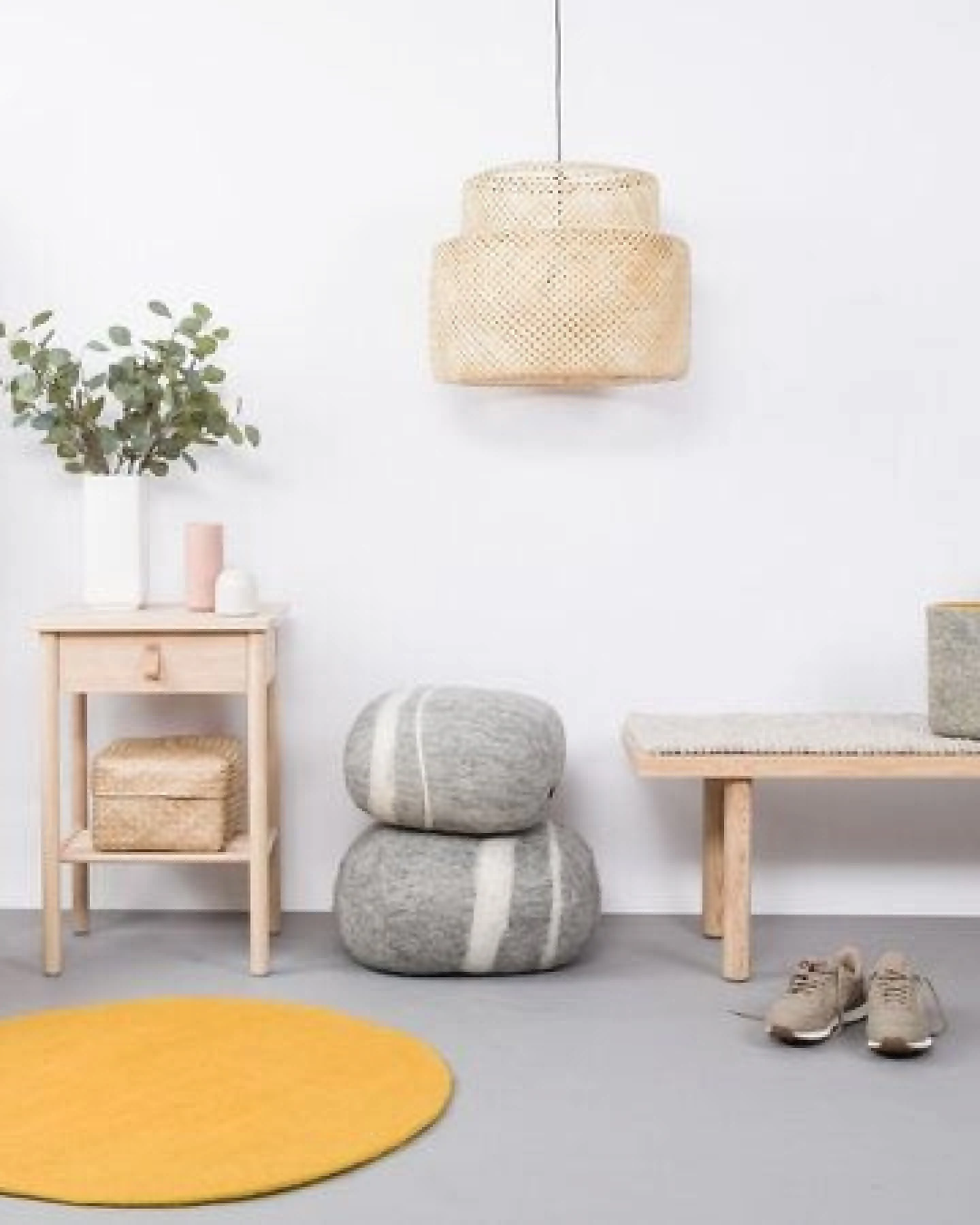 myfelt Filzteppich rund, 100% reiner Schurwolle – Ansicht 4