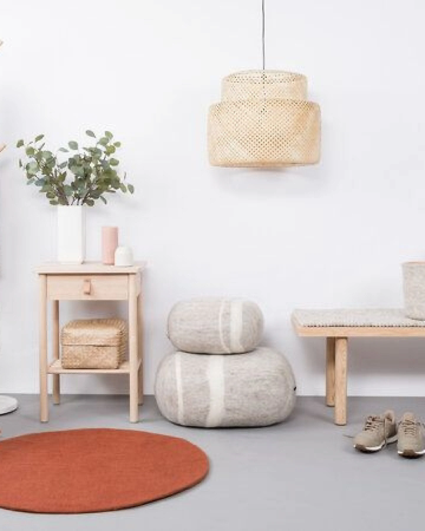 myfelt Filzteppich rund, 100% reiner Schurwolle – Ansicht 4
