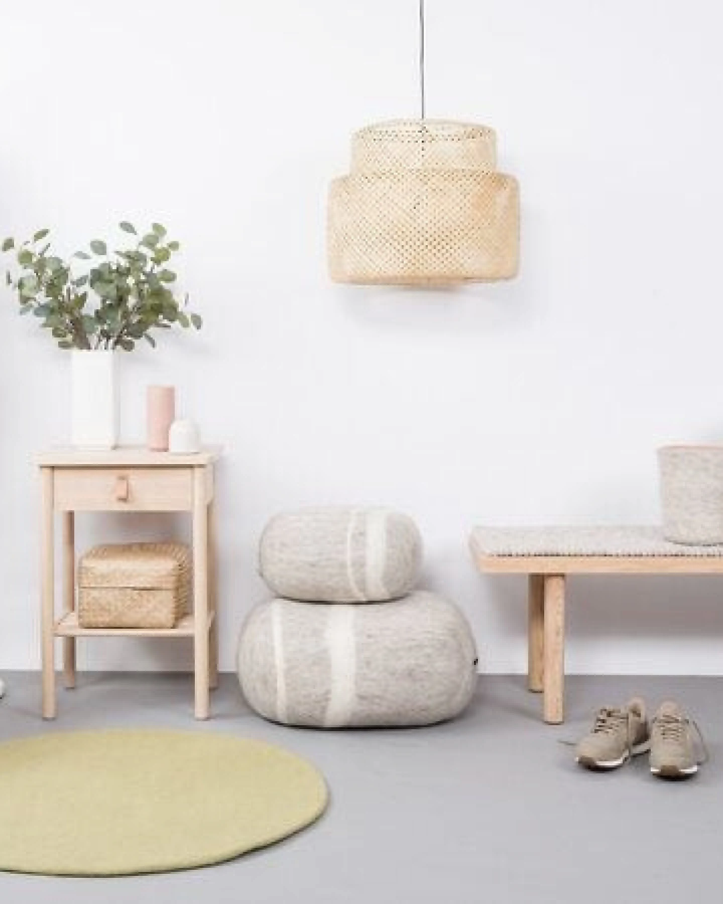 myfelt Filzteppich rund, 100% reiner Schurwolle – Ansicht 4