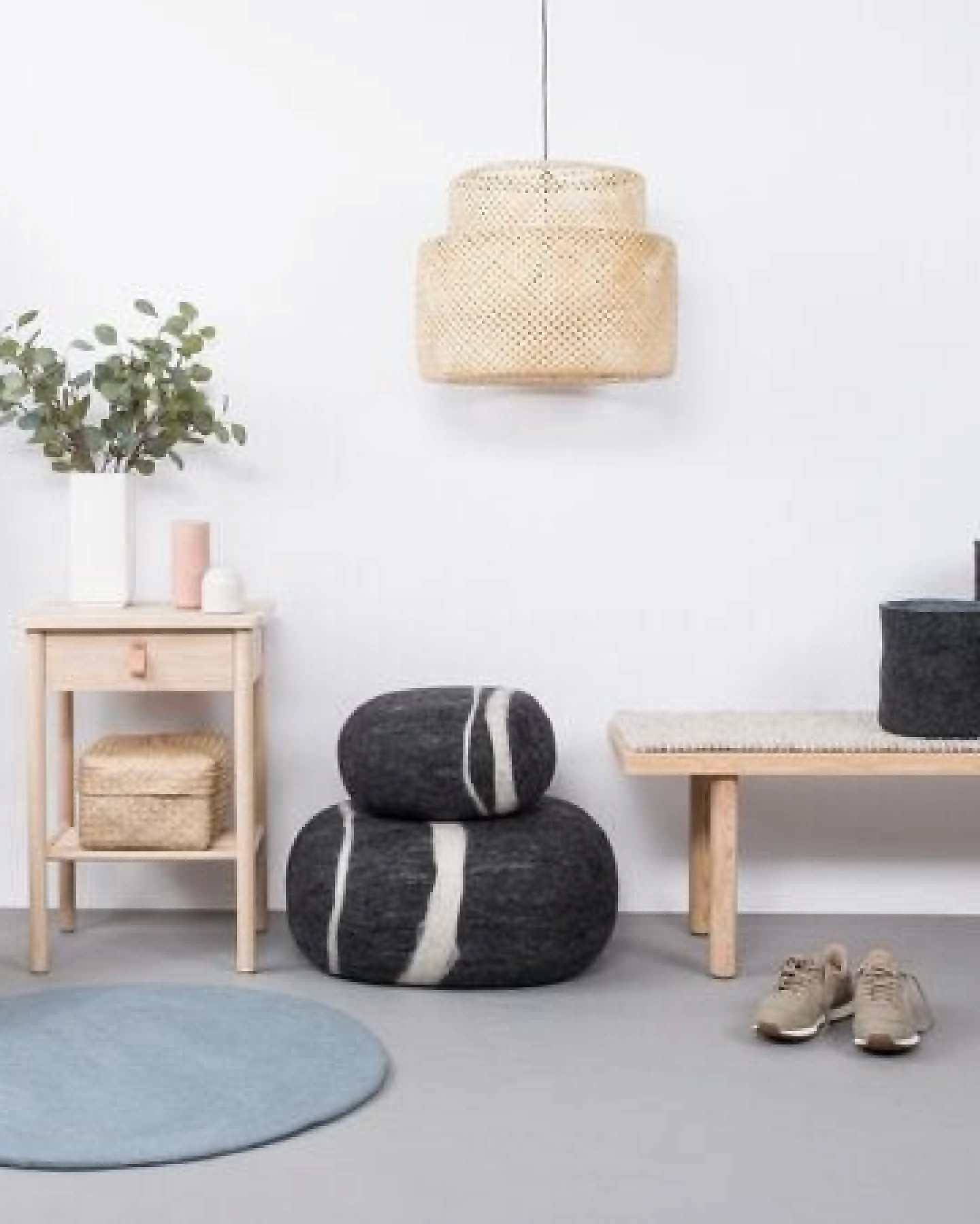 myfelt Filzteppich rund, 100% reiner Schurwolle – Ansicht 4