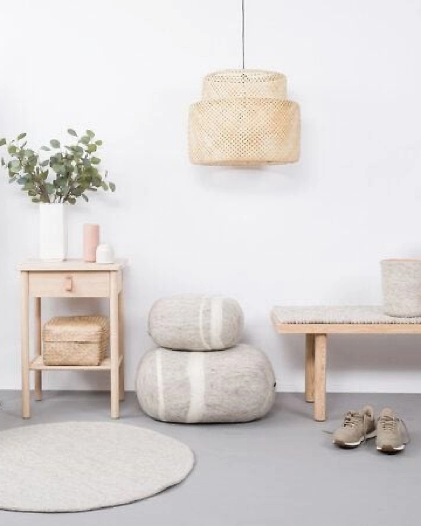 myfelt Filzteppich rund, 100% reiner Schurwolle – Ansicht 4