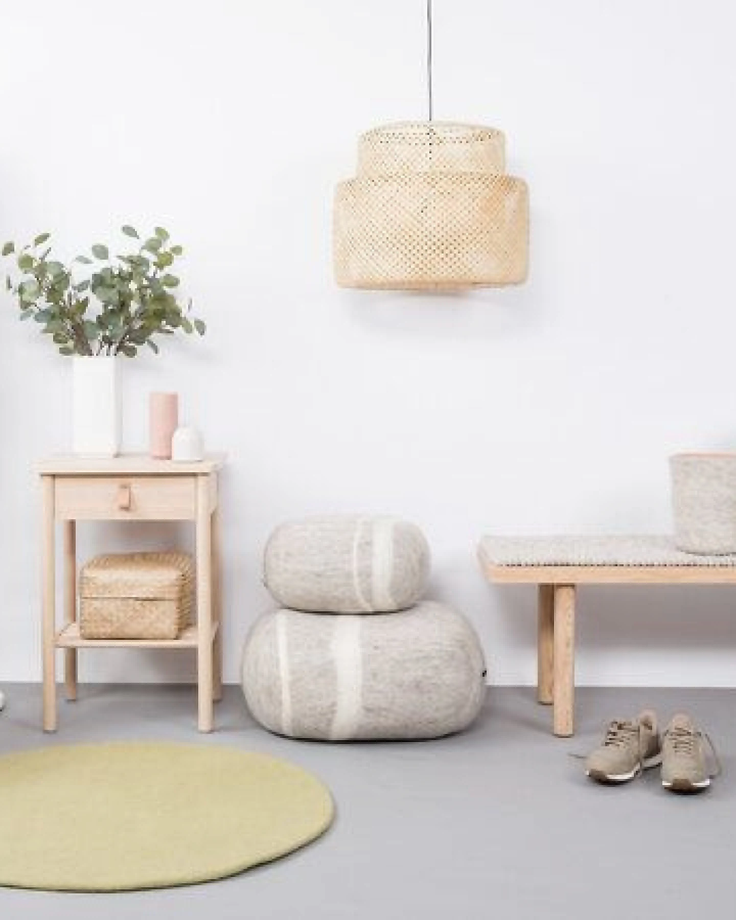 myfelt Filzteppich rund, 100% reiner Schurwolle – Ansicht 4