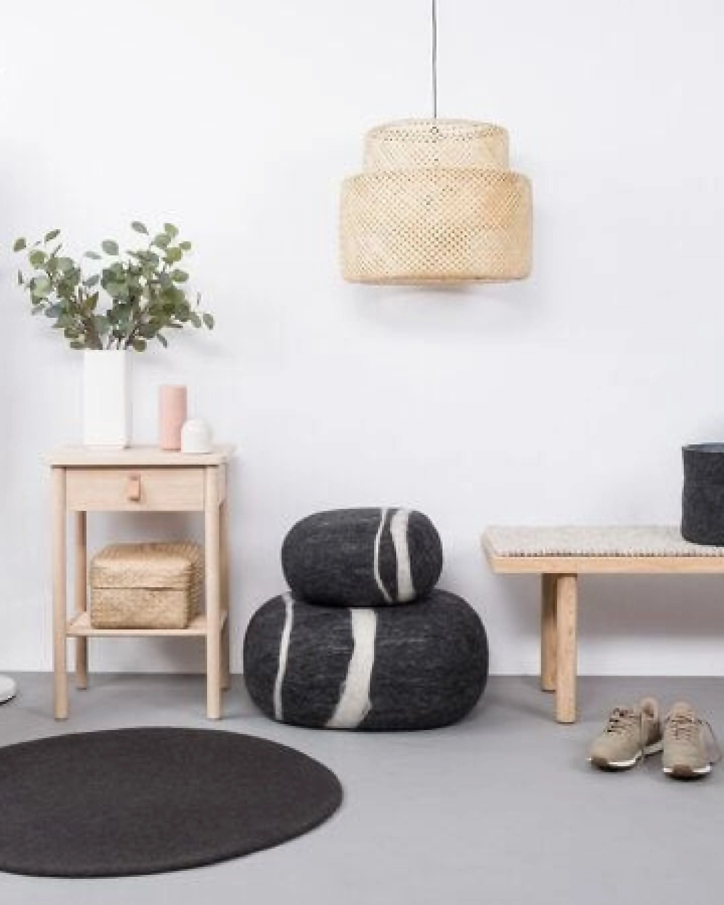 myfelt Filzteppich rund, 100% reiner Schurwolle – Ansicht 4