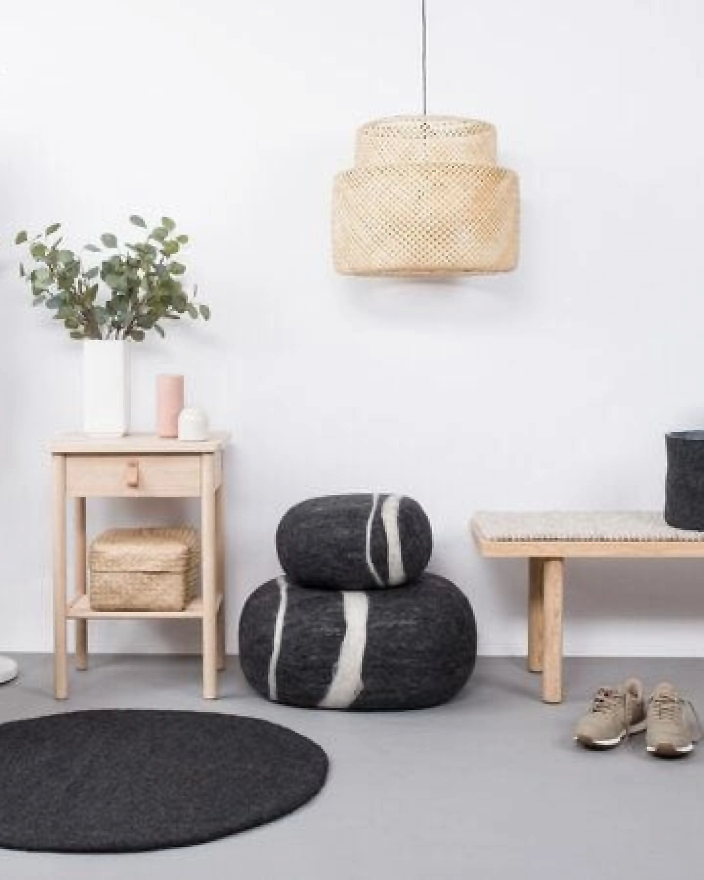 myfelt Filzteppich rund, 100% reiner Schurwolle – Ansicht 4