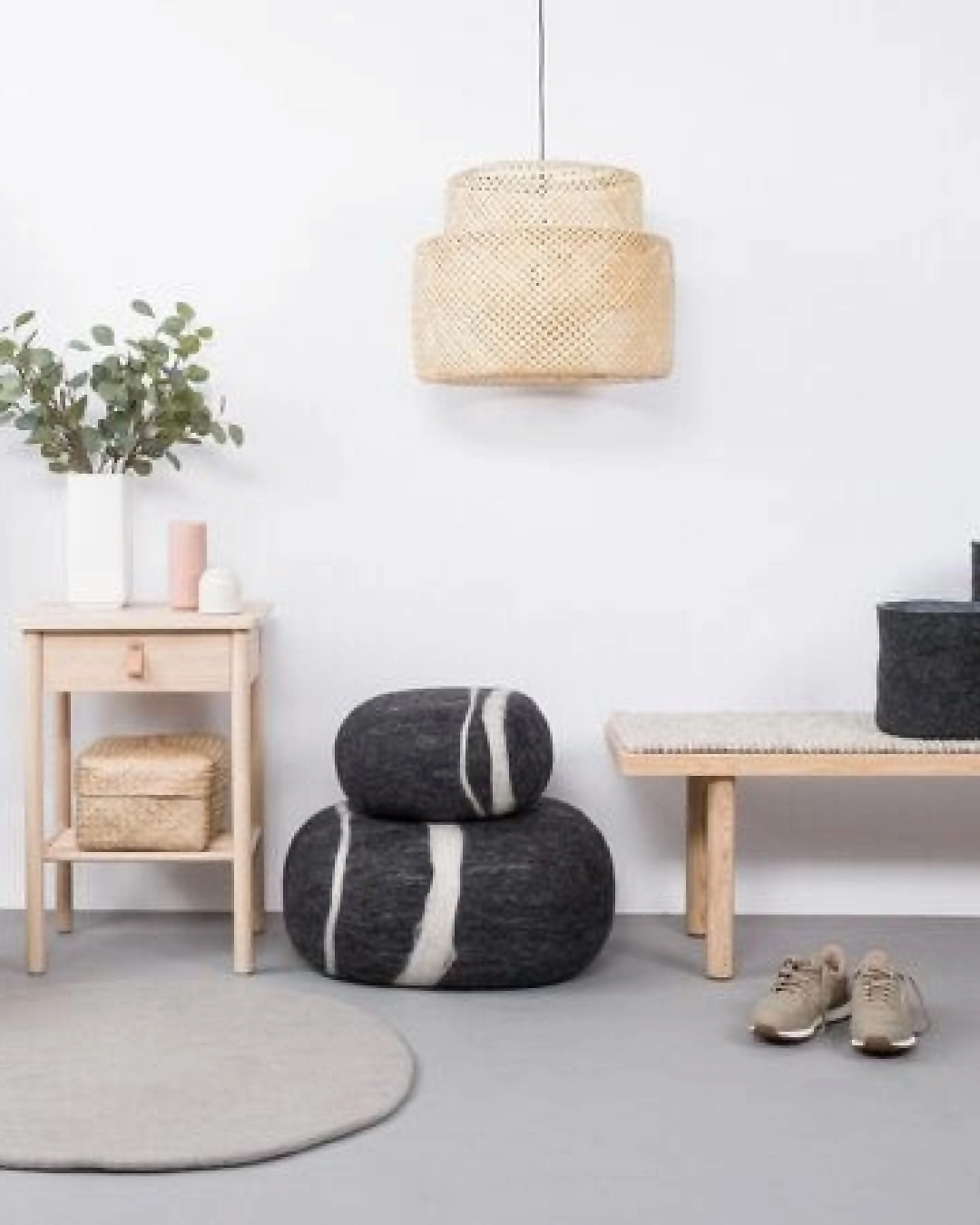 myfelt Filzteppich rund, 100% reiner Schurwolle – Ansicht 4