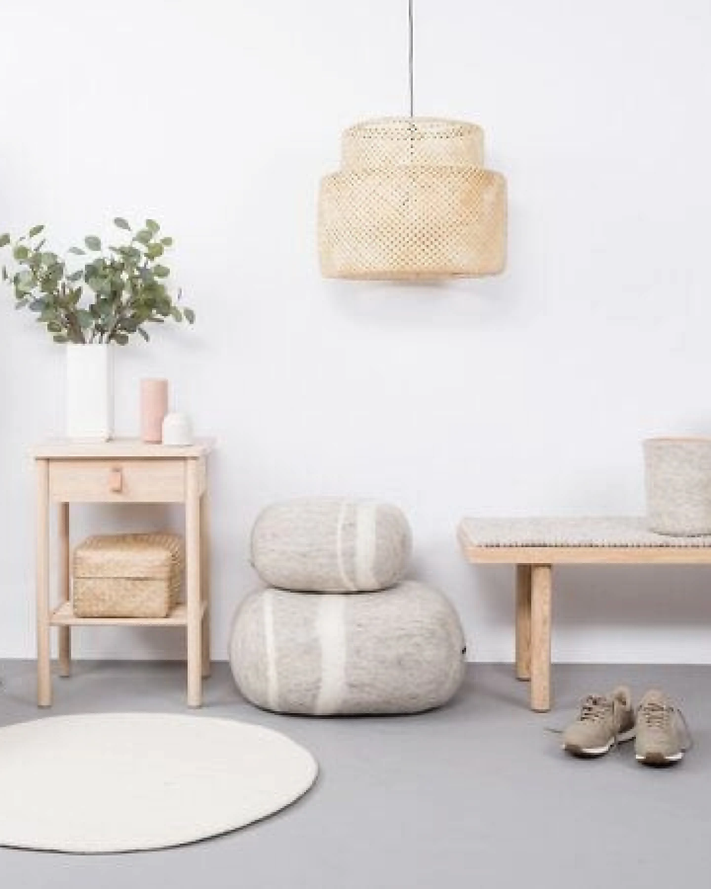 myfelt Filzteppich rund, 100% reiner Schurwolle – Ansicht 4