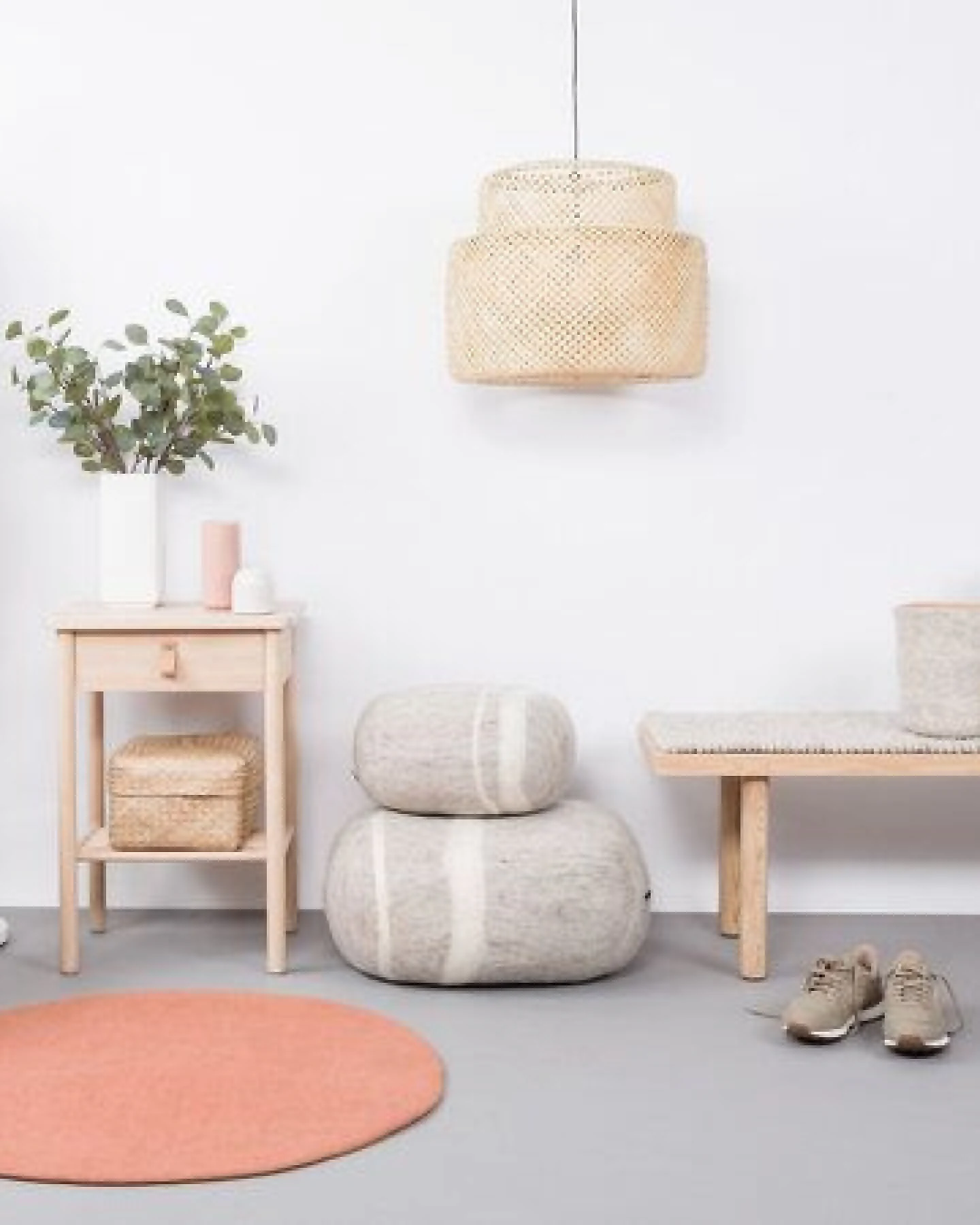 myfelt Filzteppich rund, 100% reiner Schurwolle – Ansicht 4