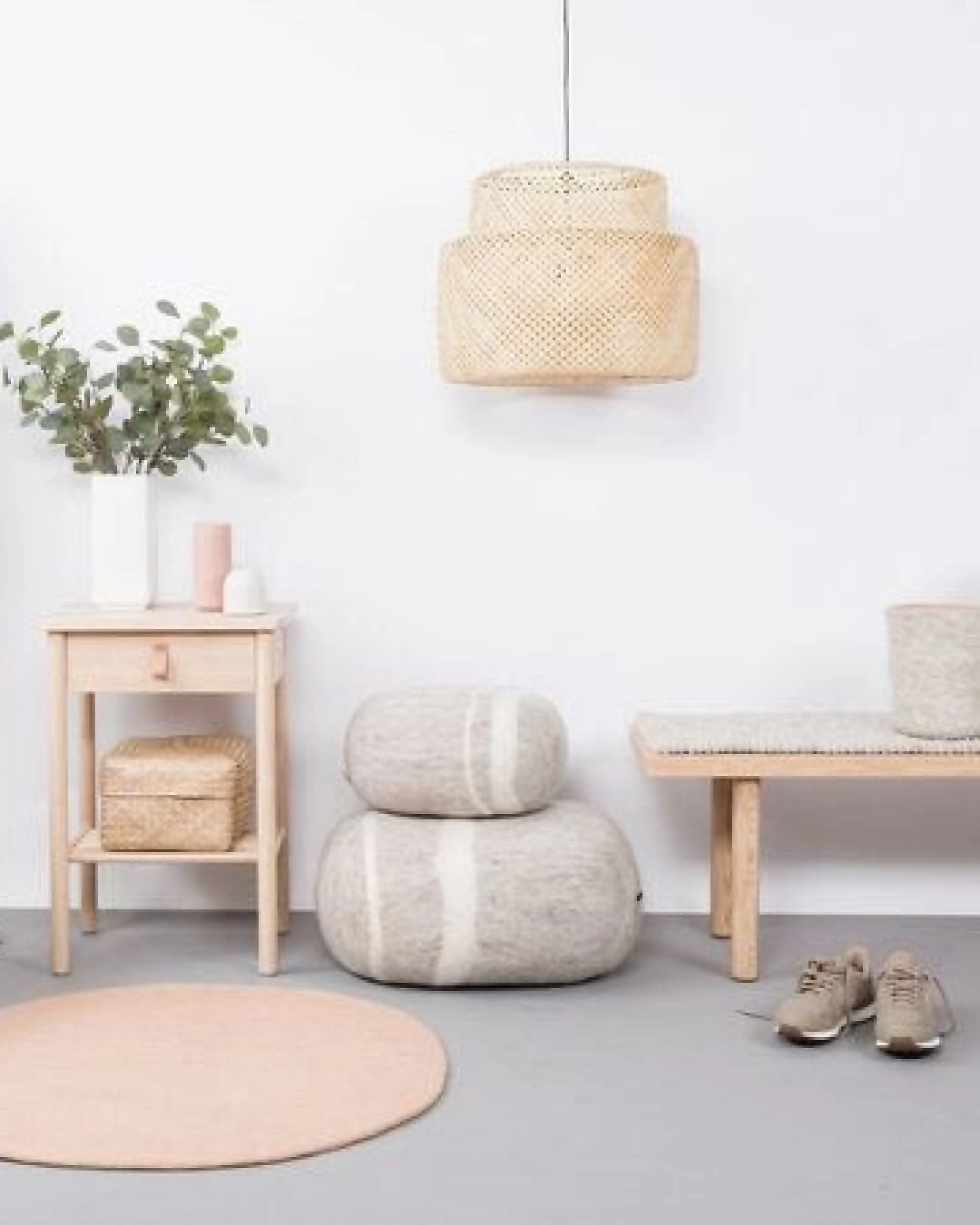 myfelt Filzteppich rund, 100% reiner Schurwolle – Ansicht 4
