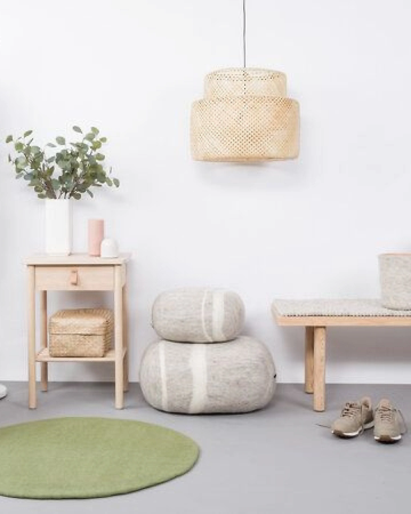 myfelt Filzteppich rund, 100% reiner Schurwolle – Ansicht 4