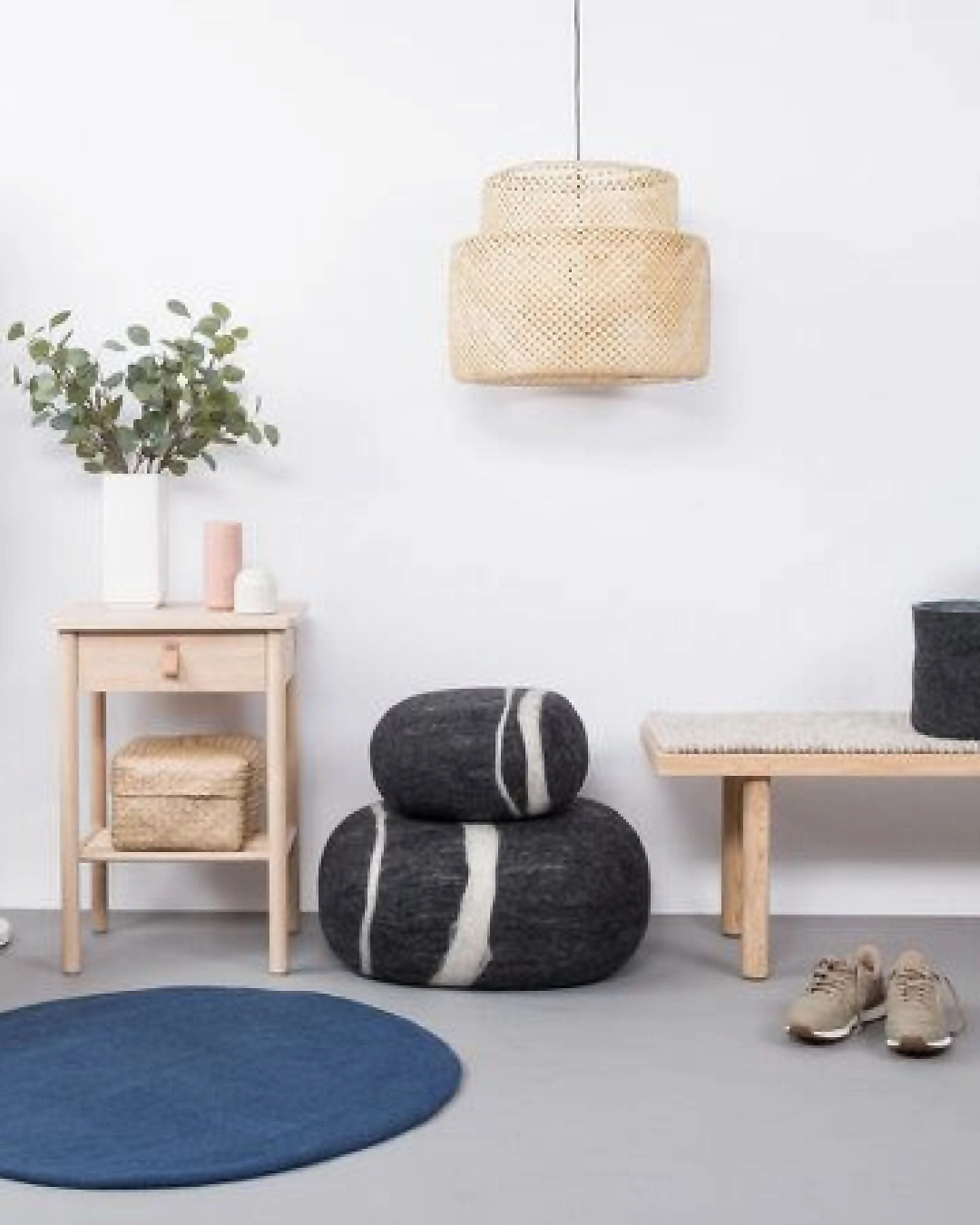 myfelt Filzteppich rund, 100% reiner Schurwolle – Ansicht 4