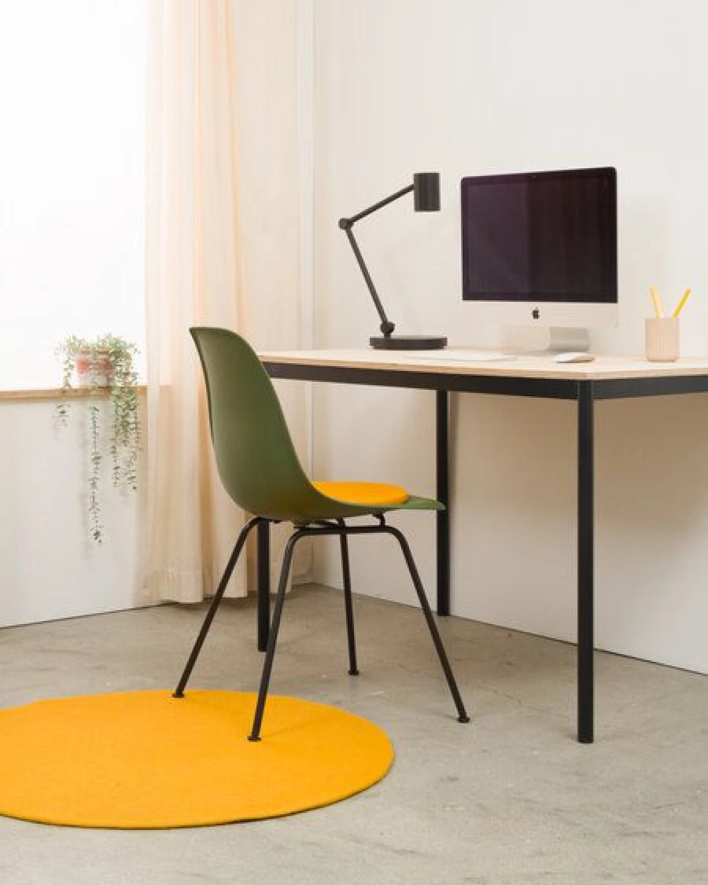 myfelt Filzteppich rund, 100% reiner Schurwolle – Ansicht 4