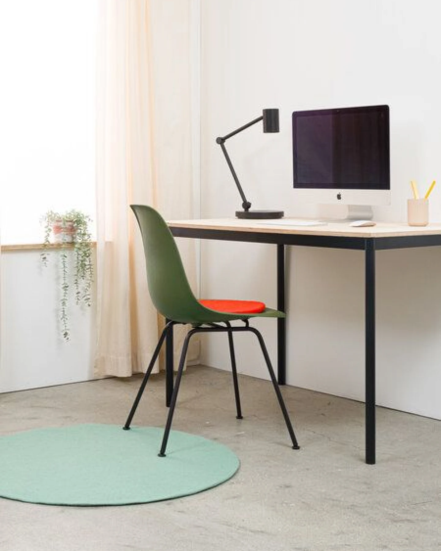 myfelt Filzteppich rund, 100% reiner Schurwolle – Ansicht 4