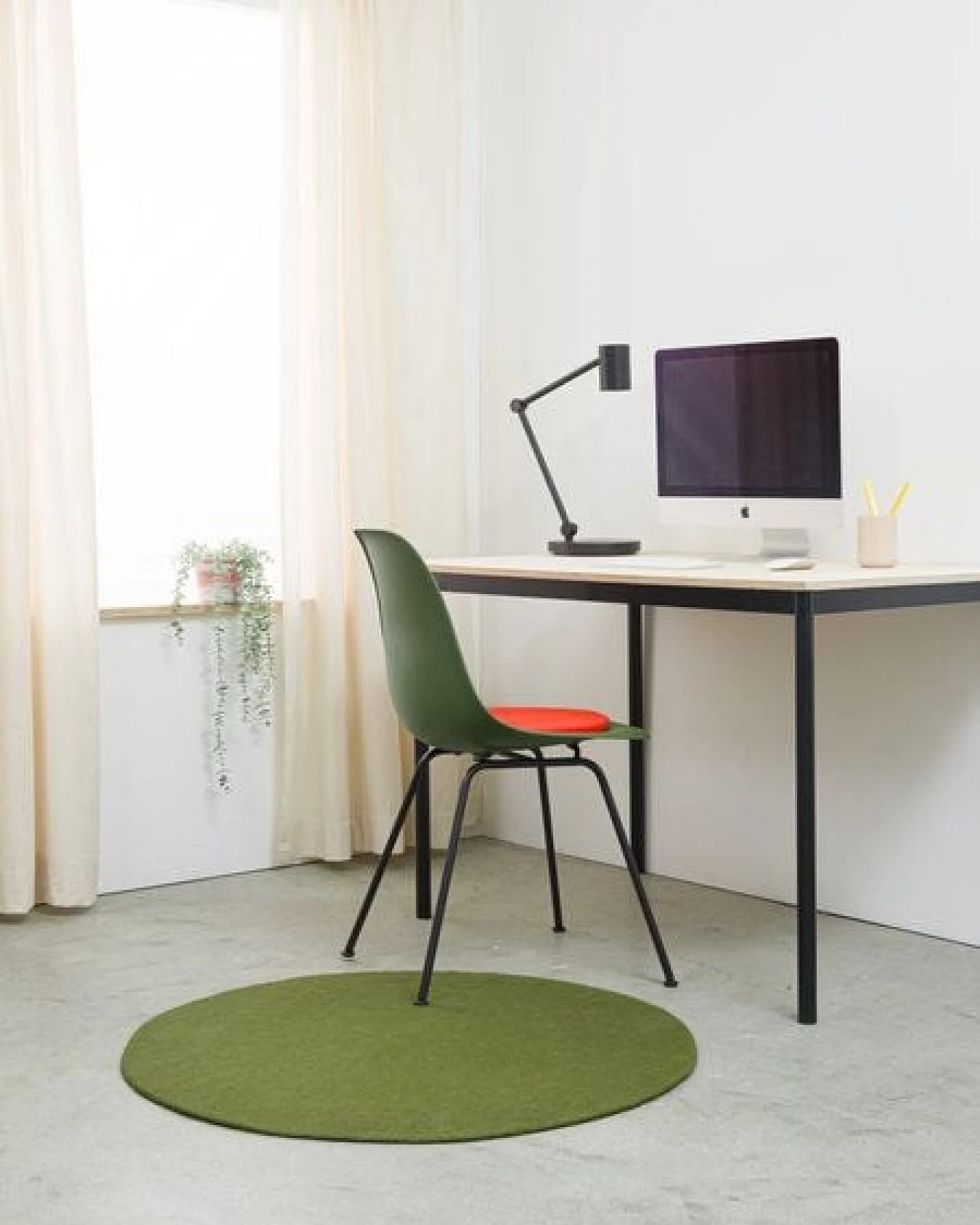 myfelt Filzteppich rund, 100% reiner Schurwolle – Ansicht 4