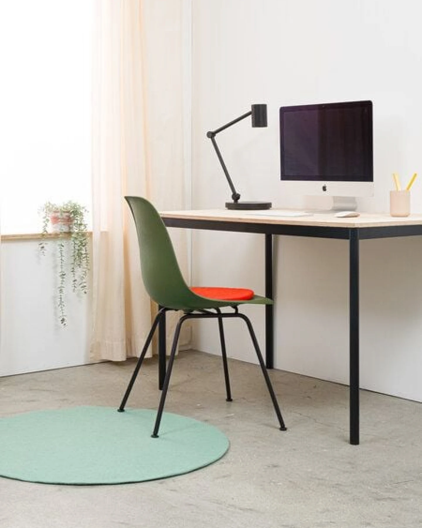 myfelt Filzteppich rund, 100% reiner Schurwolle – Ansicht 4