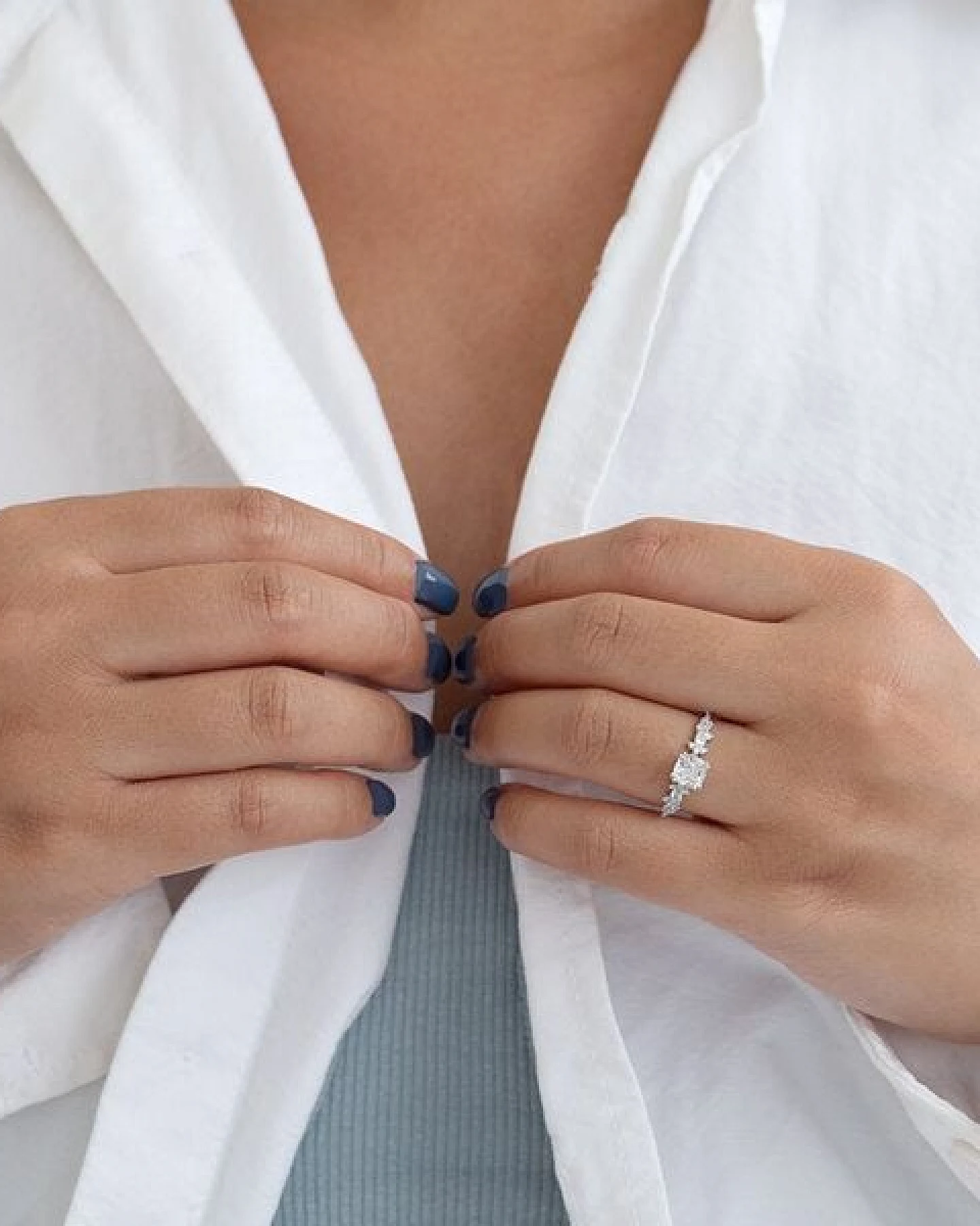 Eppi Verlobungsring mit Moissanit und Lab Grown Diamanten Alys – Ansicht 3