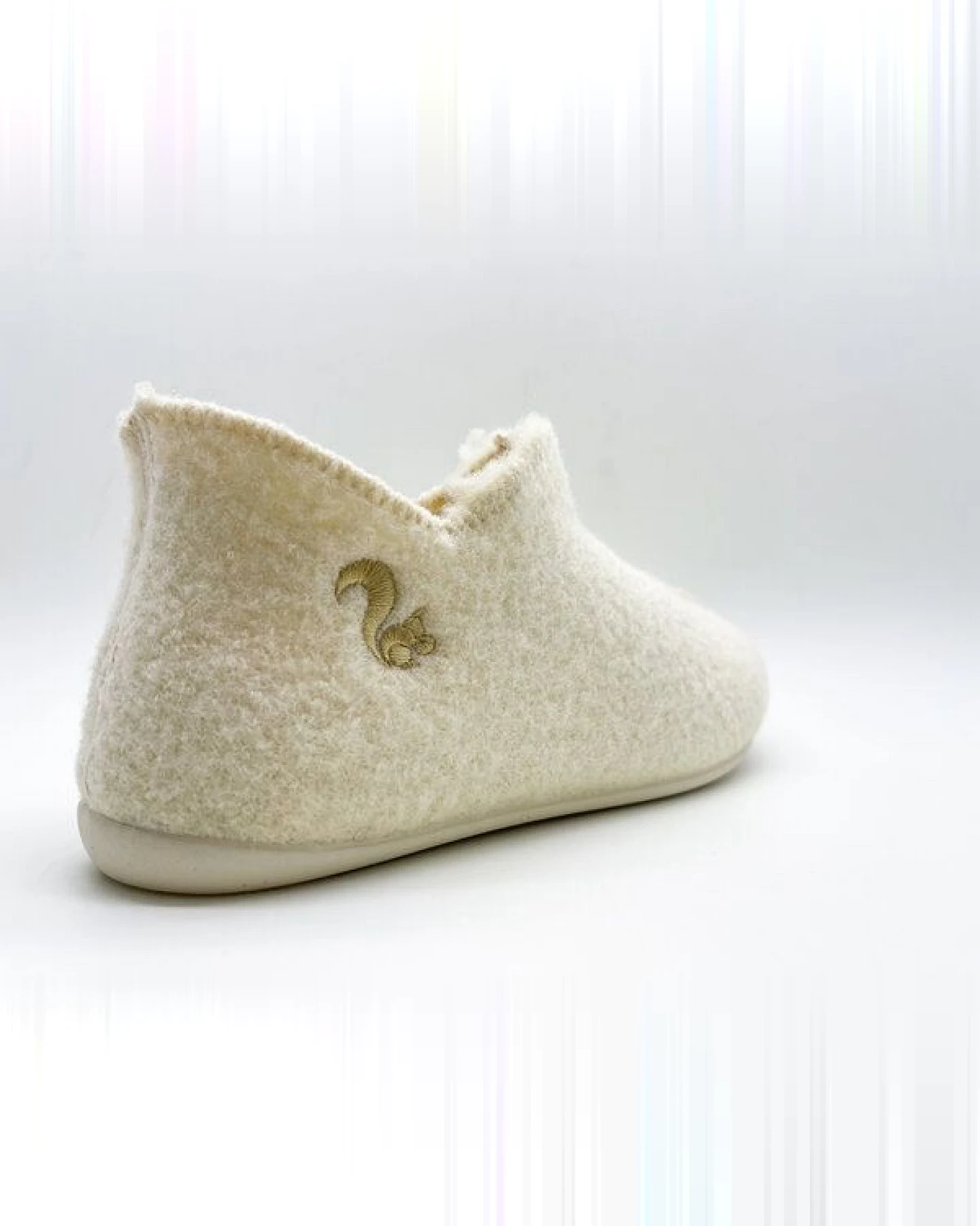 Die Slipper Booties "thies ®" aus weichem Wollfilz, fair produziert – Ansicht 3