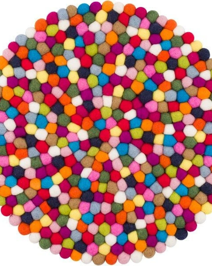myfelt Filzkugel Sitzauflage (⌀ 36 cm, 36 x 36 cm)