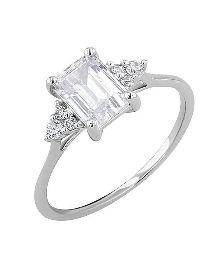 Eppi Verlobungsring mit Moissanit und Lab Grown Diamanten Miha