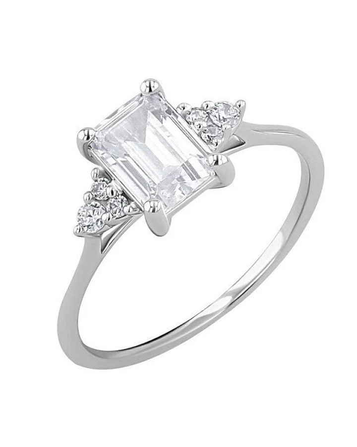 Eppi Verlobungsring mit Moissanit und Lab Grown Diamanten Miha