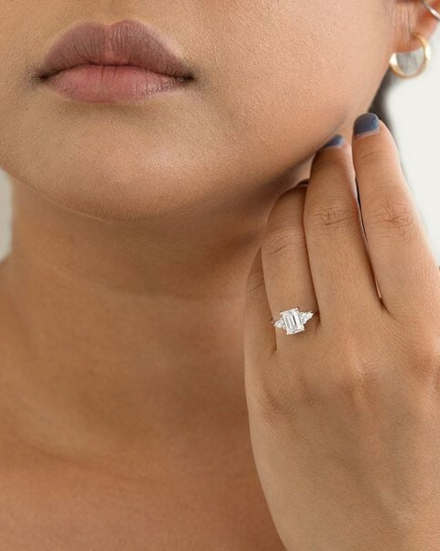 Eppi Verlobungsring mit Moissanit und Lab Grown Diamanten Miha – Ansicht 3