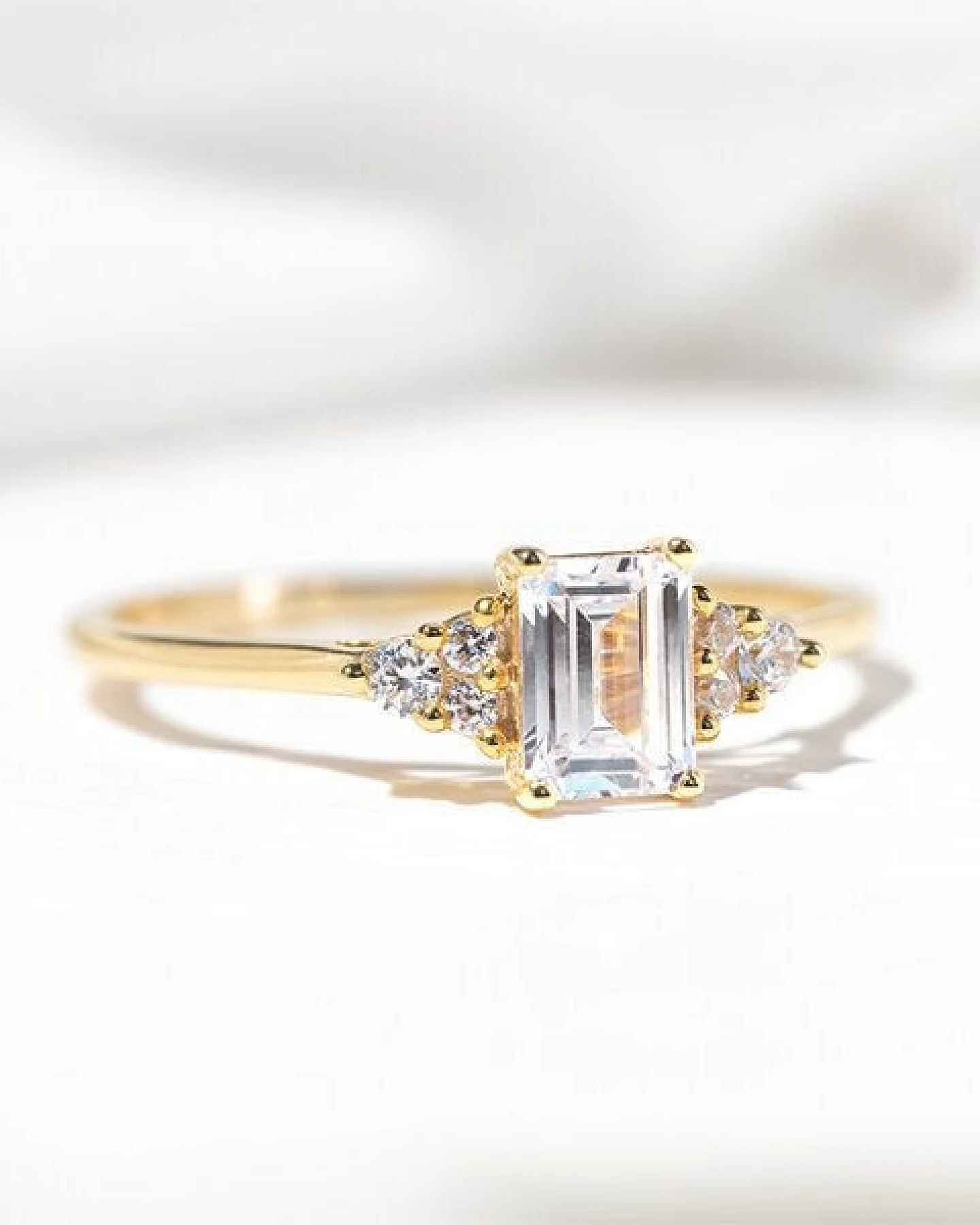 Eppi Verlobungsring mit Moissanit und Lab Grown Diamanten Miha – Ansicht 2