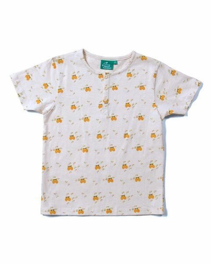Little Green Radicals Kinder T-Shirt aus Bio-Baumwolle – Zitronen