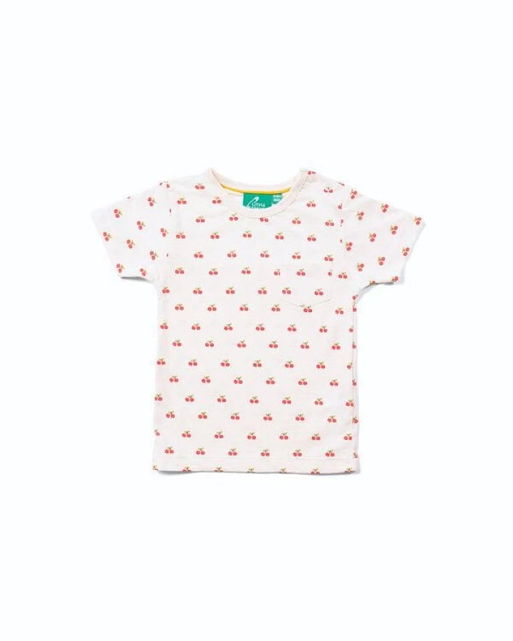 Little Green Radicals Kinder T-Shirt aus Bio-Baumwolle – Kirschen