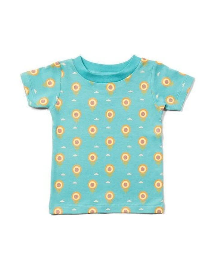 Little Green Radicals Kinder T-Shirt aus Bio-Baumwolle – Sonnenblumen