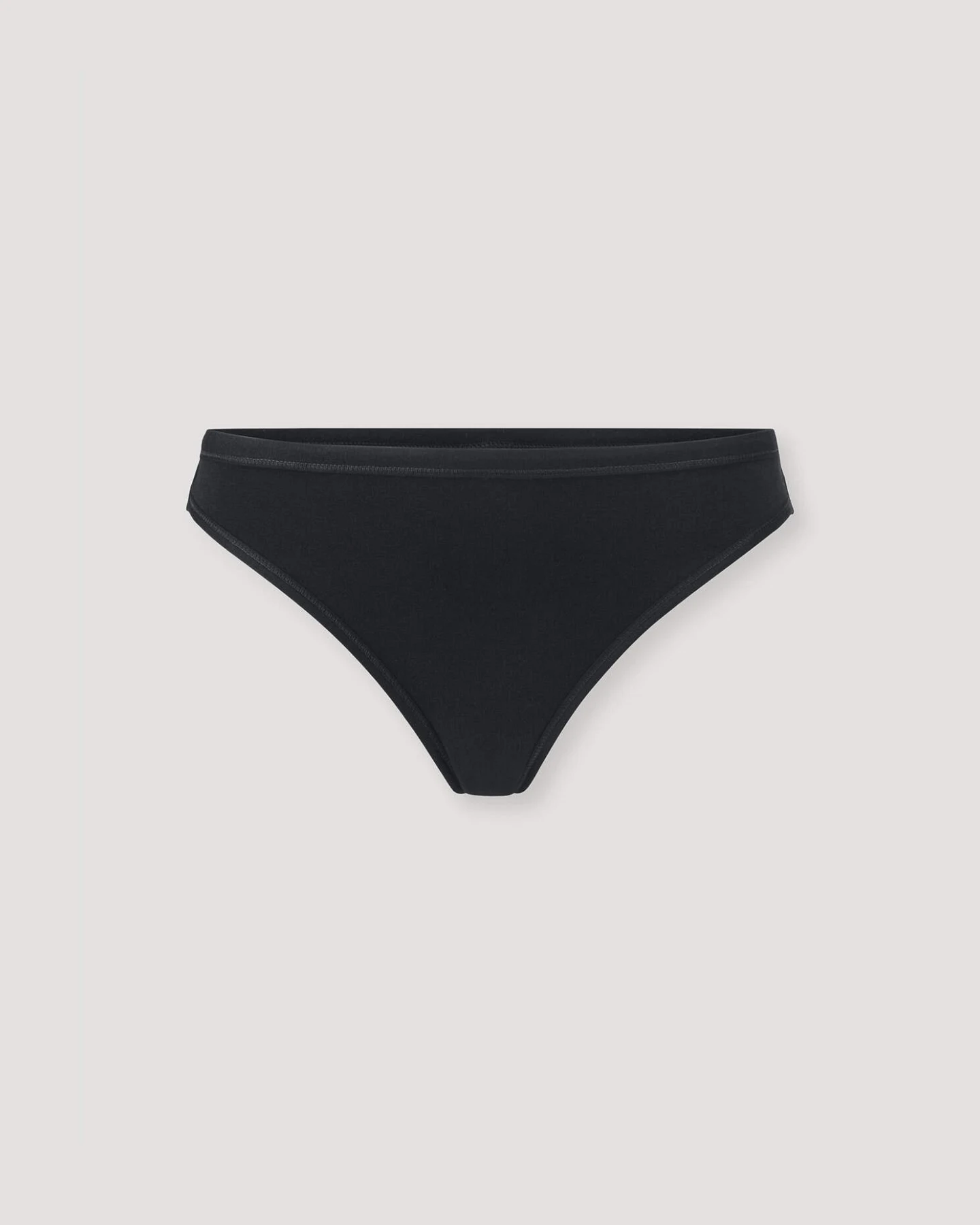 hessnatur Damen Brazil Regular Cut PURE BALANCE aus Bio-Baumwolle und TENCEL™ Modal - schwarz - Größe 46 – Ansicht 3