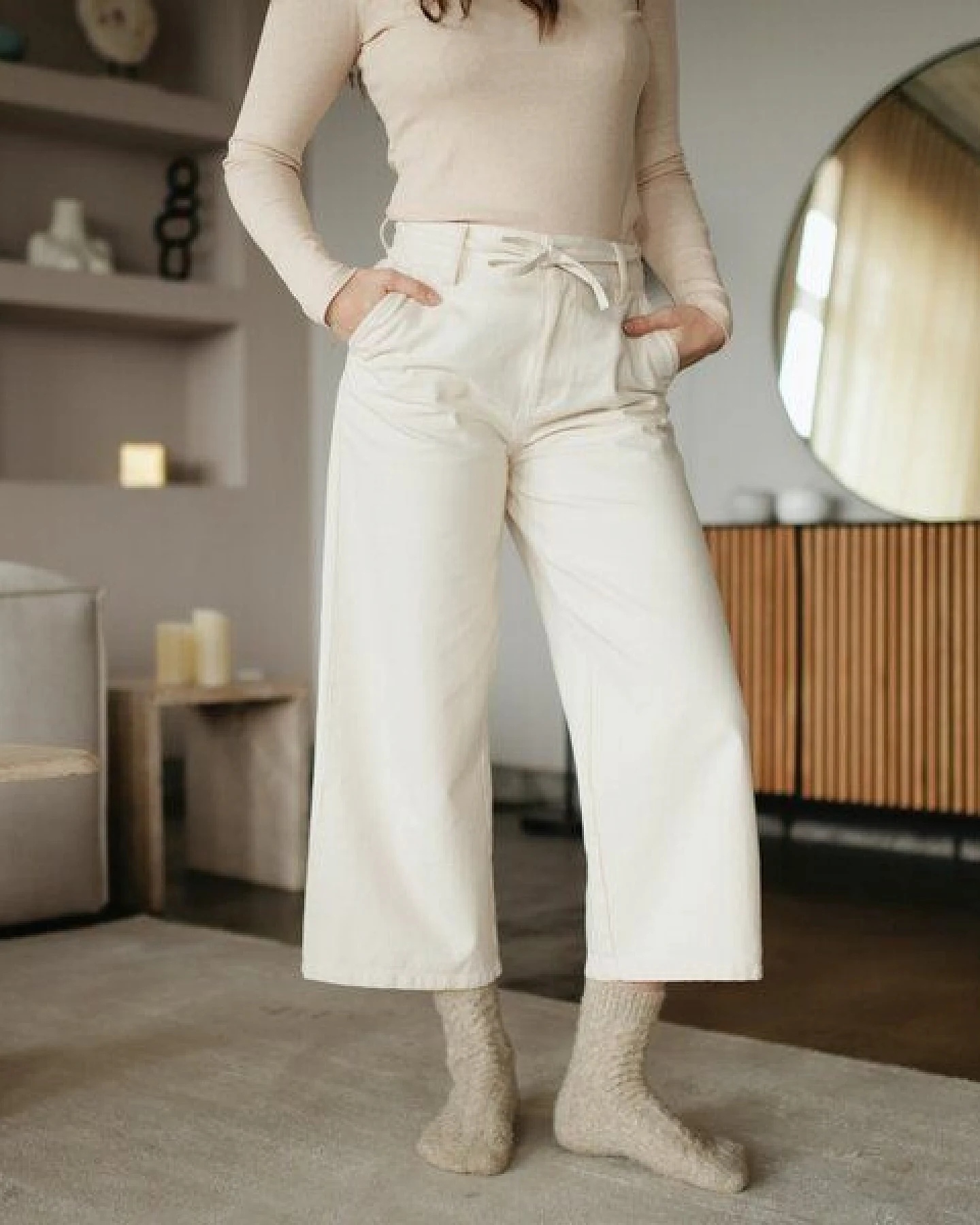 NORDLICHT Damen Hose LYKKE aus fester Bio-Baumwolle – Ansicht 4