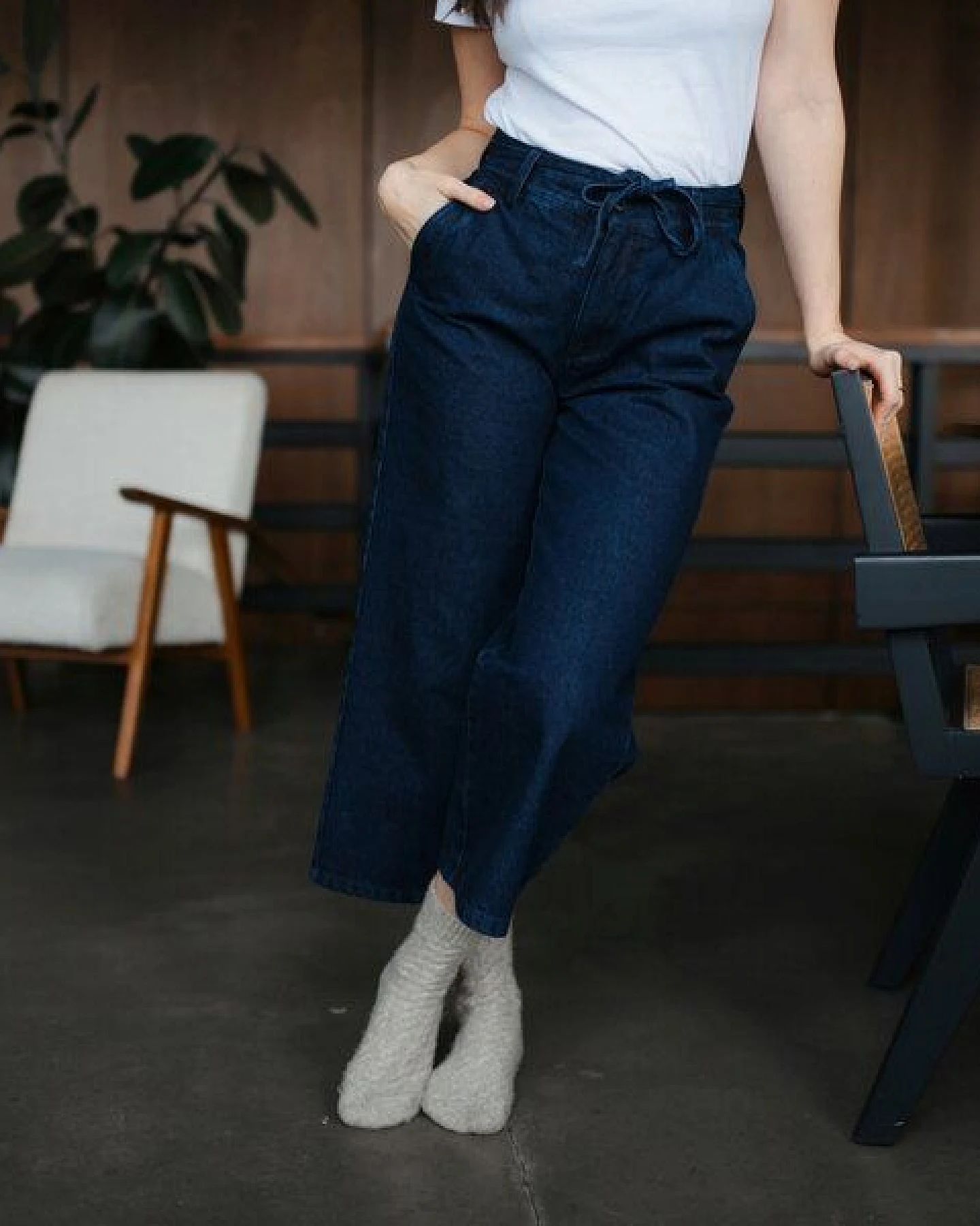 NORDLICHT Damen Hose LYKKE aus fester Bio-Baumwolle – Ansicht 2
