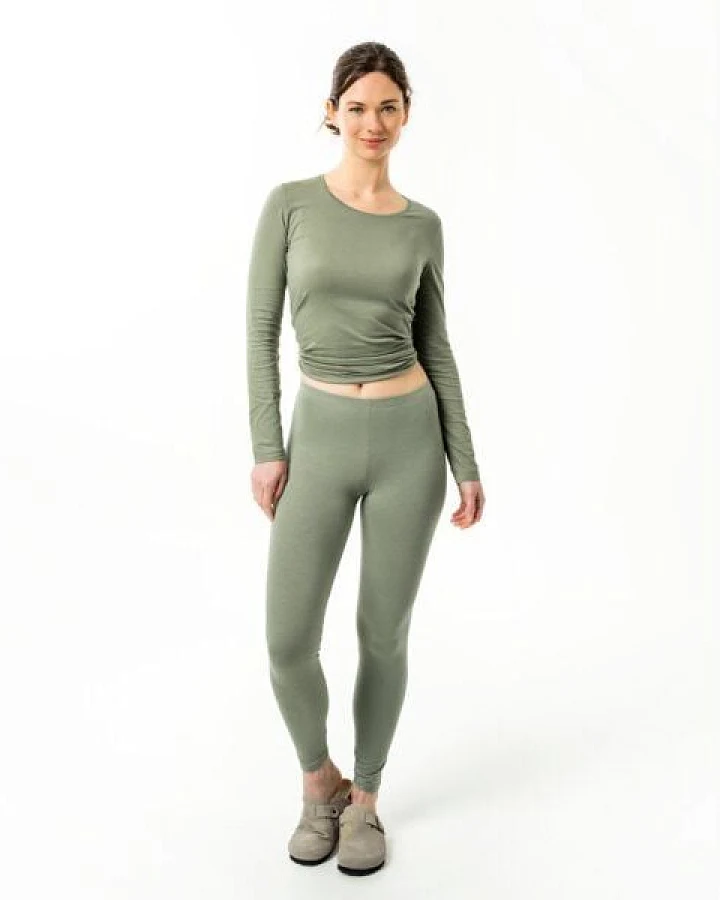 Living Crafts ANNEDORE Bio Leggings Damen – GOTS-Baumwolle, elastisch, nachhaltige Alltags- & Freizeit-Leggings