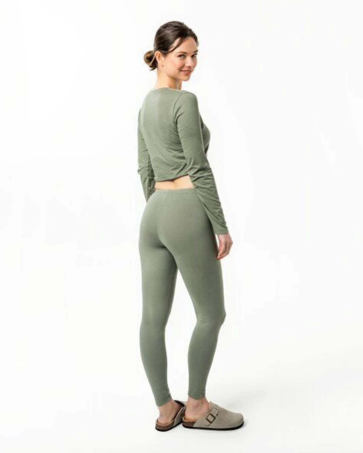 Living Crafts ANNEDORE Bio Leggings Damen – GOTS-Baumwolle, elastisch, nachhaltige Alltags- & Freizeit-Leggings – Ansicht 2