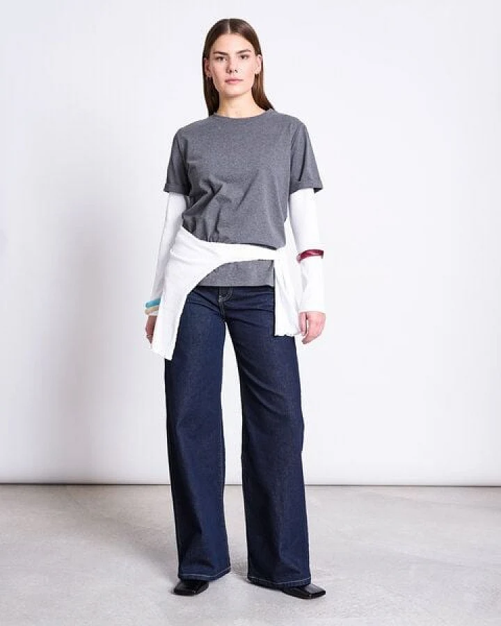 JAN N JUNE T-Shirt BOY soft dark grey GOTS