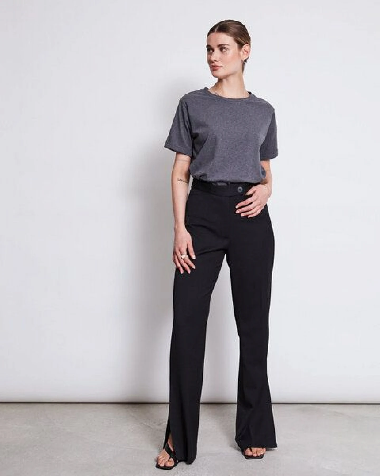 JAN N JUNE T-Shirt BOY soft dark grey GOTS – Ansicht 4