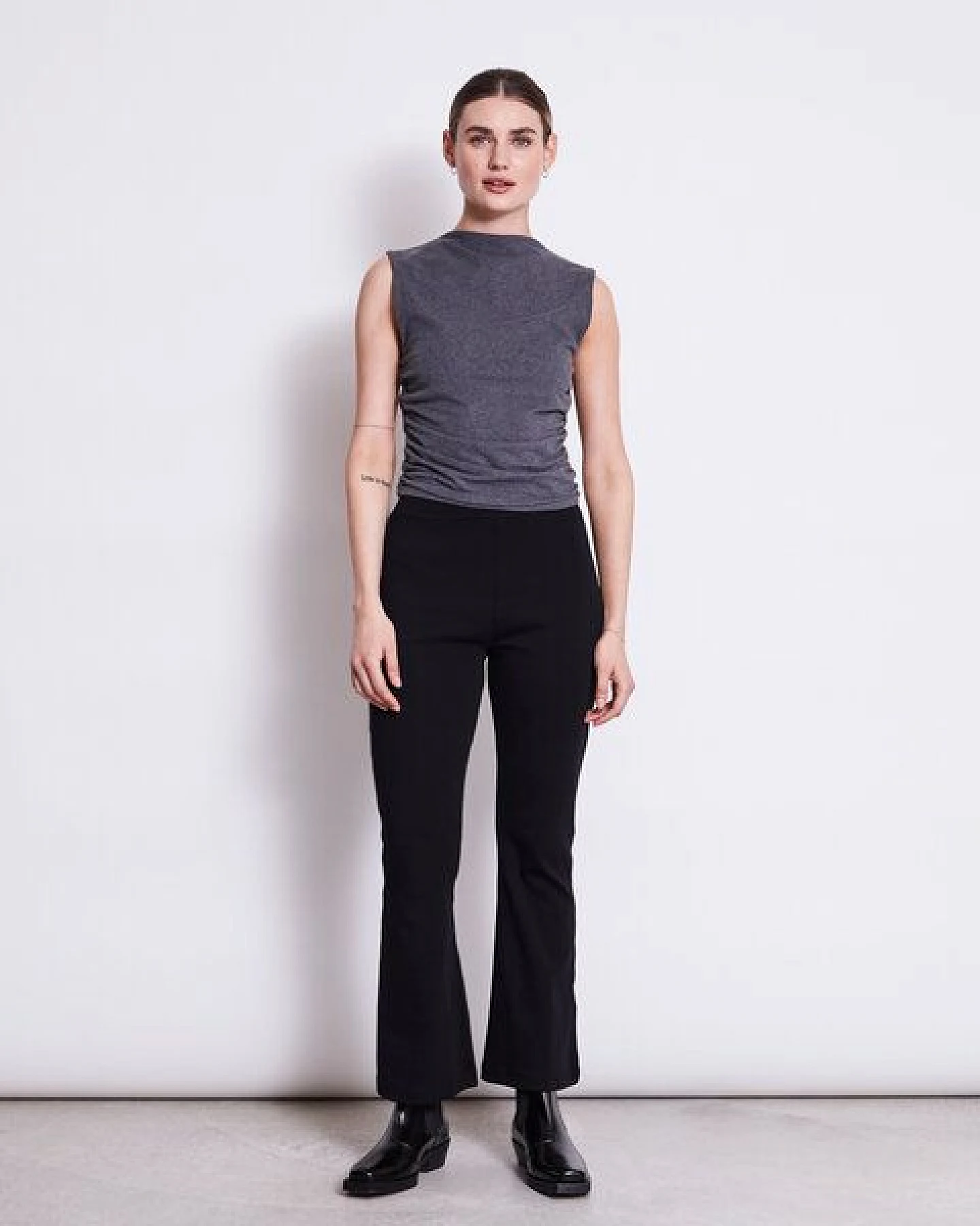 JAN N JUNE Top RAFO soft dark grey GOTS – Ansicht 2