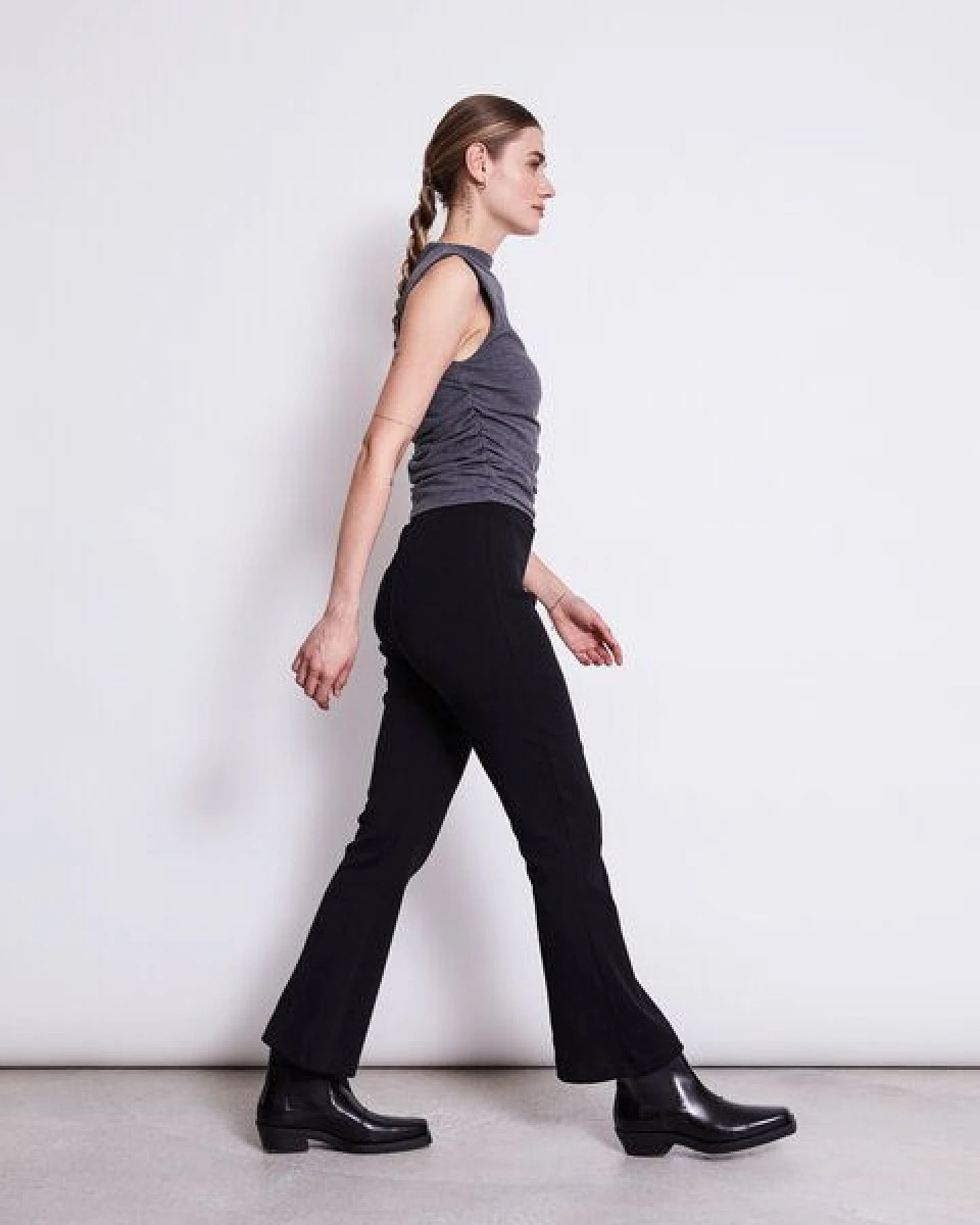JAN N JUNE Top RAFO soft dark grey GOTS – Ansicht 3
