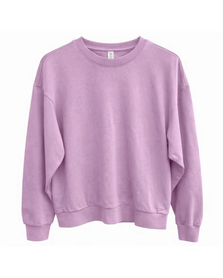 Mazine - Genderless Natural Dye Sweatshirt - Pullover Gr XS weiß/rosa