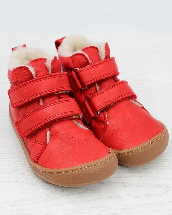 Pololo Barfuß Winterstiefel aus pflanzlich gegerbtem Leder, unisex, Gr. 22-34