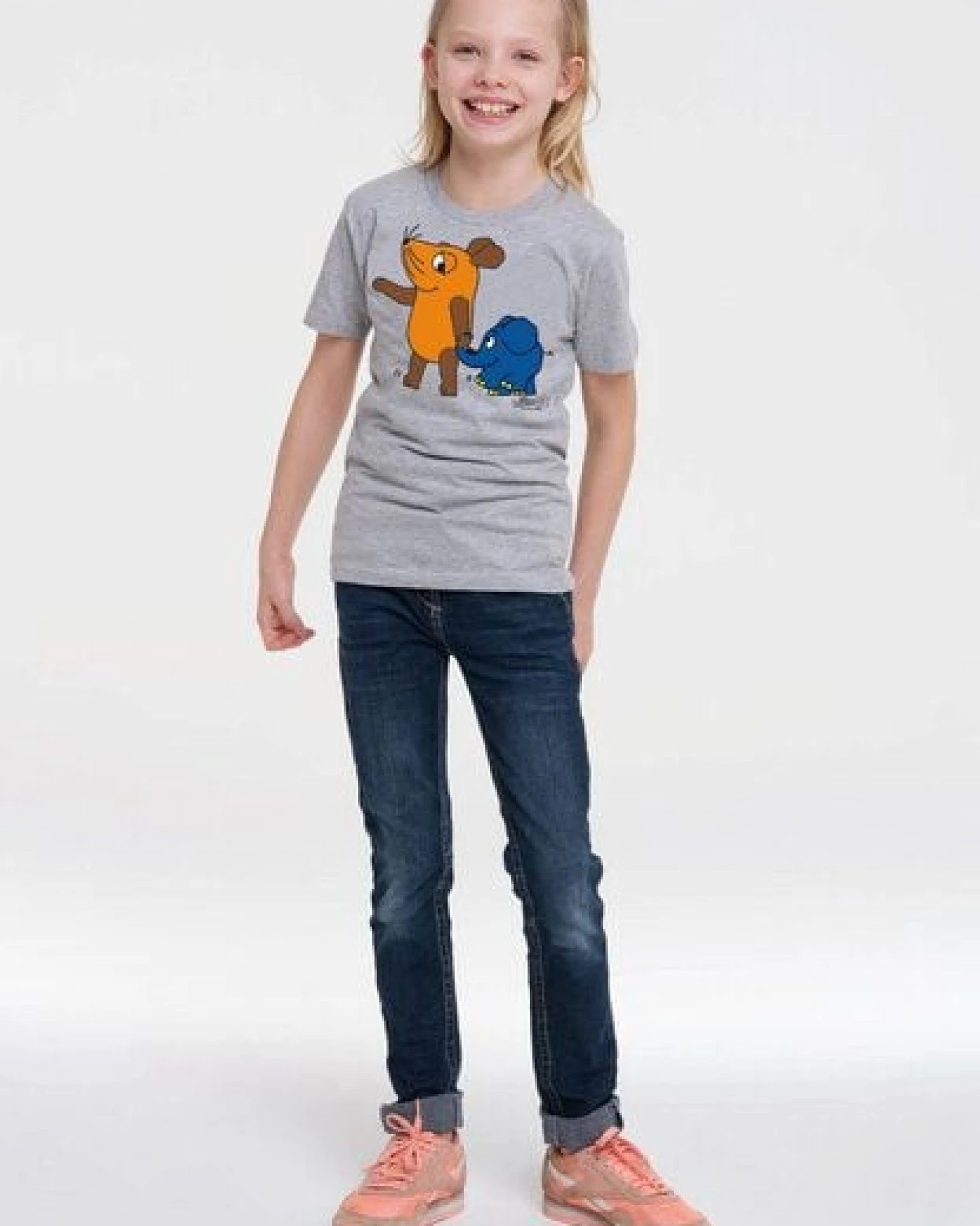 LOGOSH!RT LOGOSHIRT - Die Sendung mit der Maus - Maus & Elefant - Bio T-Shirt Print - Kinder - Jungen & Mädchen – Ansicht 3